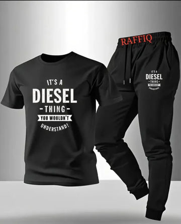 TRACKSUIT - TRENDY PRINTED T SHIRT AND TROUSER FOR MENS SOFT AND COMFORTABLE FABRIC T SHIRT AND TROUSER