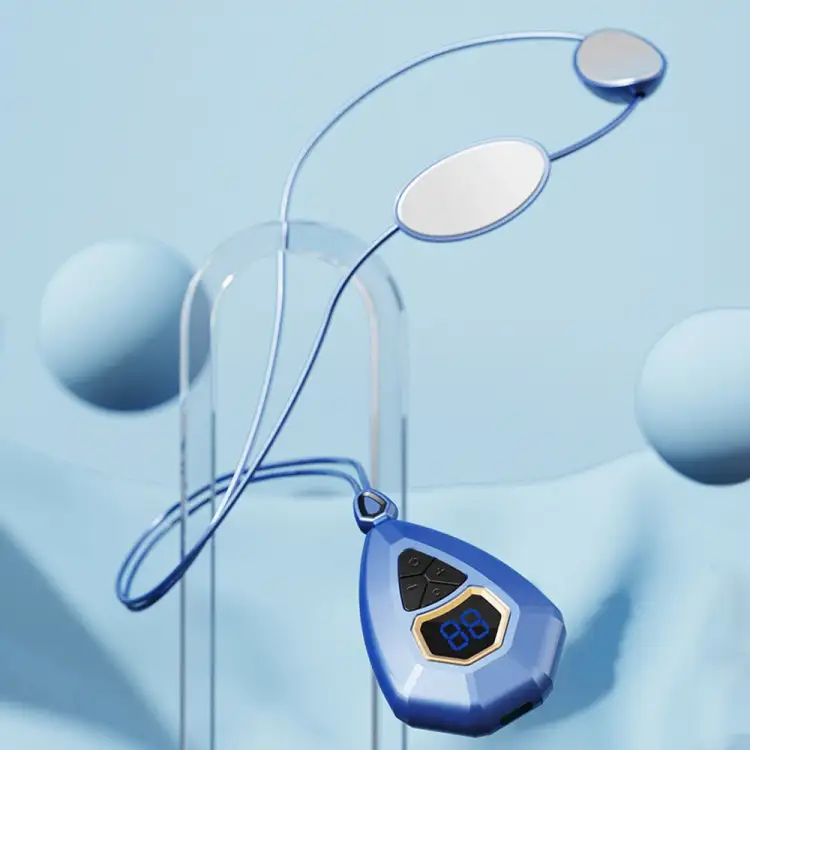 Smart Neck Massager EMS Plus Heating Electric Cervical Massager Shocker Heating