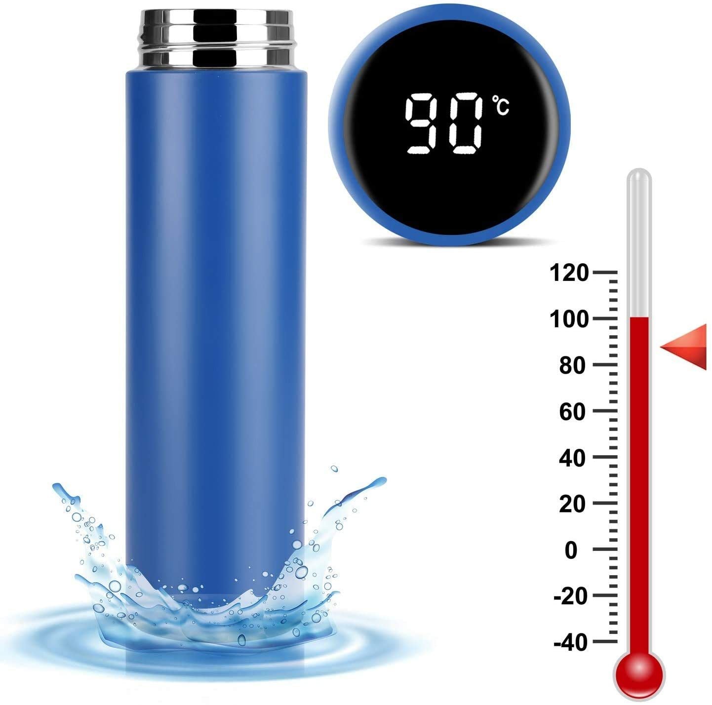Smart Thermos Water Bottle LED Digital Temperature Water Bottle Display Stainless Steel